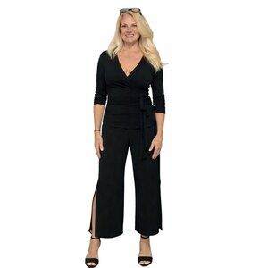 Lily Wide Leg | Black Pant